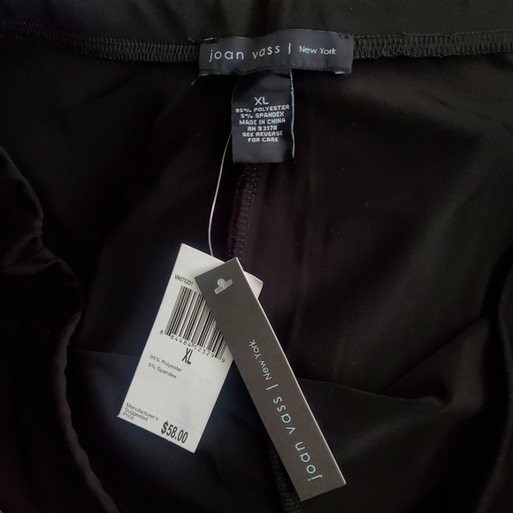 Joan Vass Wide Straight Leg Slacks - Picture 4 of 5